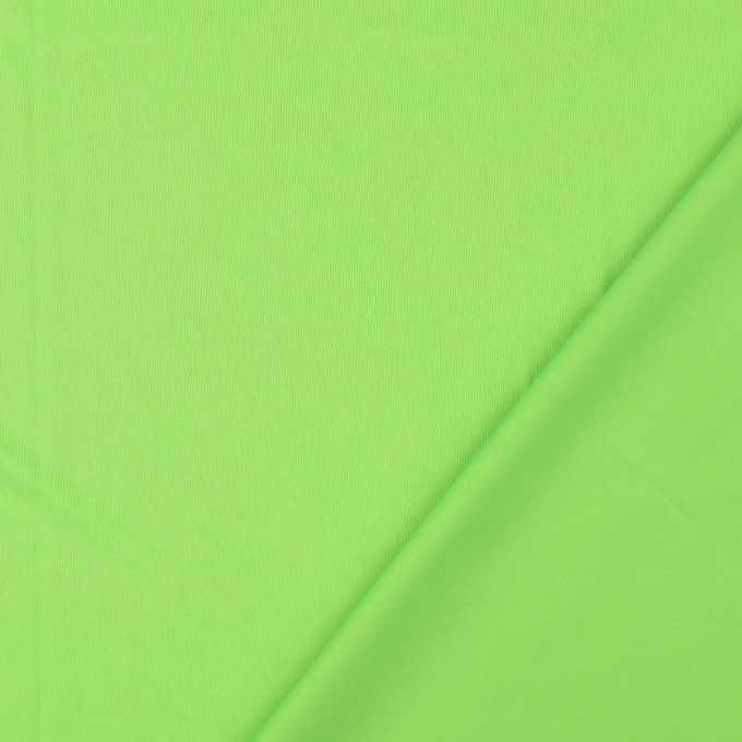 Tissu jersey polyester, vert fluo