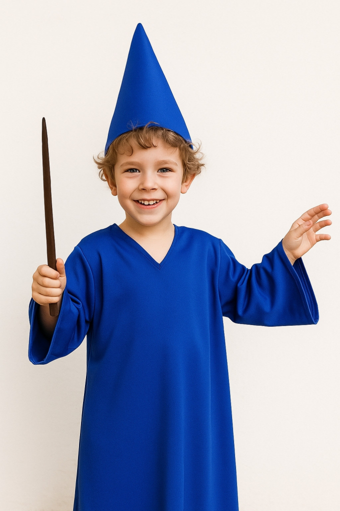 Polyesterjersey, koningsblauw