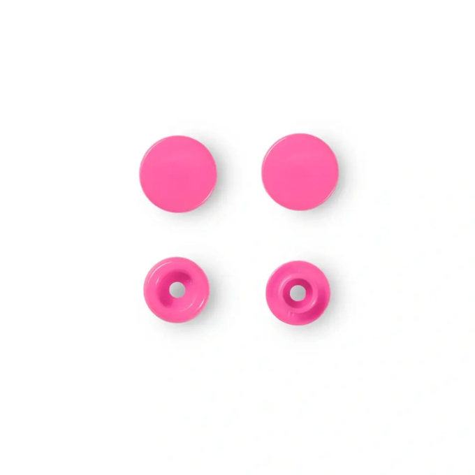 Press fasteners 12,4 mm, fuchsia