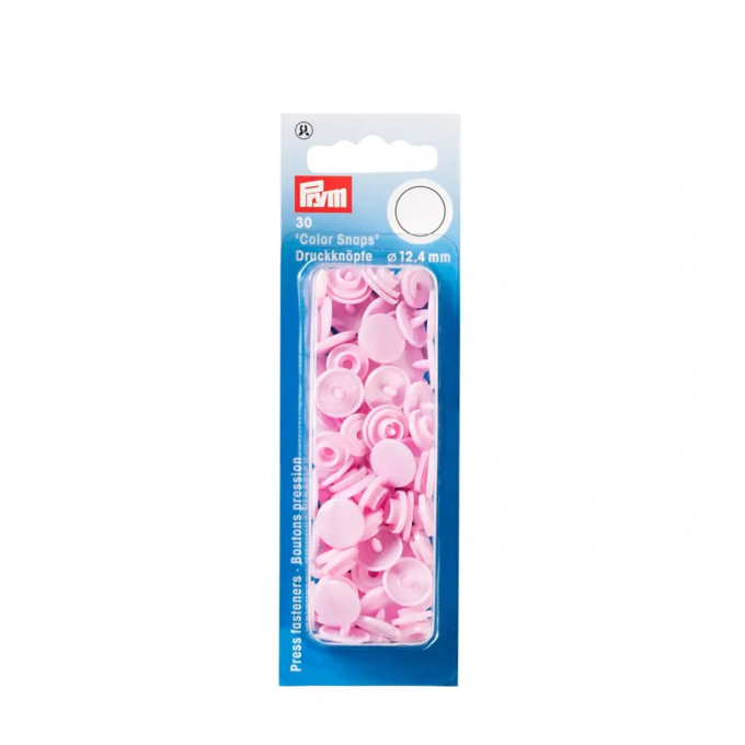 Boutons pression 12,4 mm, rosé