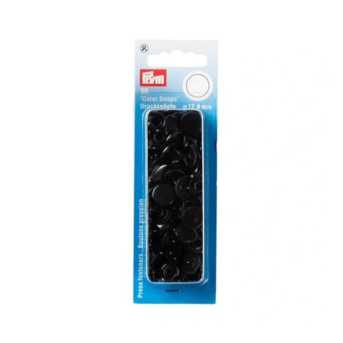 Prym Boutons pression 12,4 mm, noir