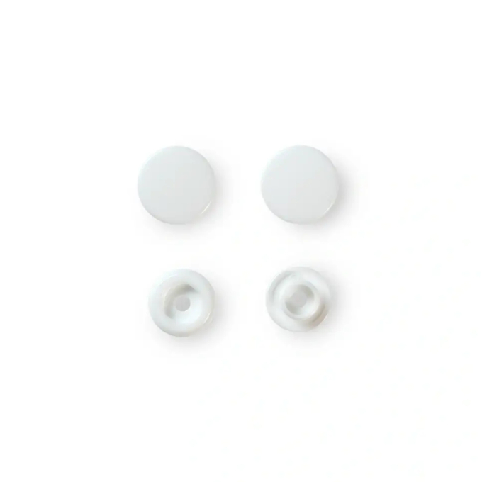 Prym Druckknöpfe Color Snaps rund 12,4 mm, weiss