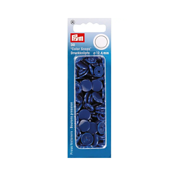 Prym Druckknöpfe Color Snaps rund 12,4 mm, königsblau
