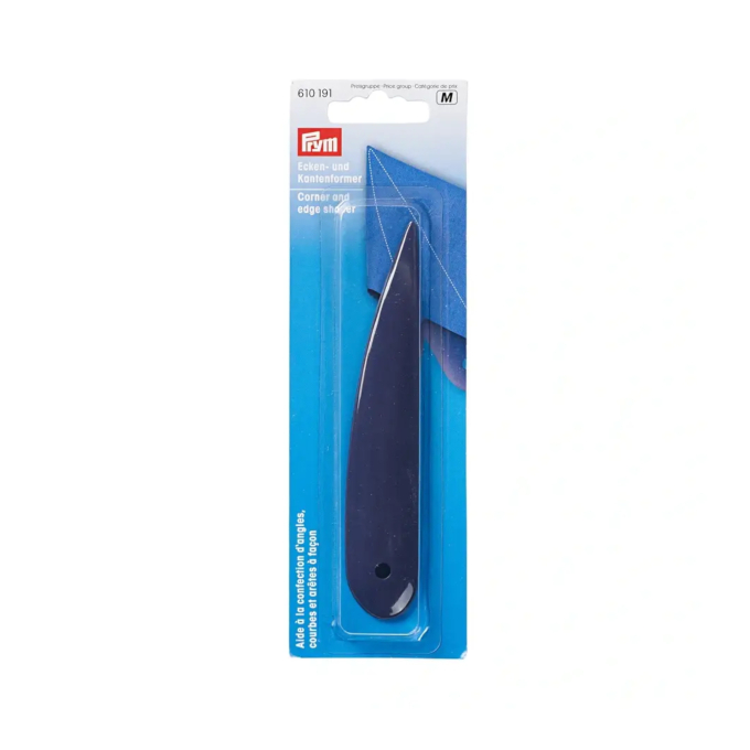 Aide à la confection d'angles, courbes et arêtes à façon Prym, bleu marine