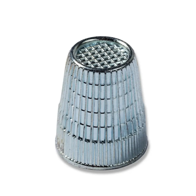 Dé à coudre avec bout antidérapant, argent, 17mm