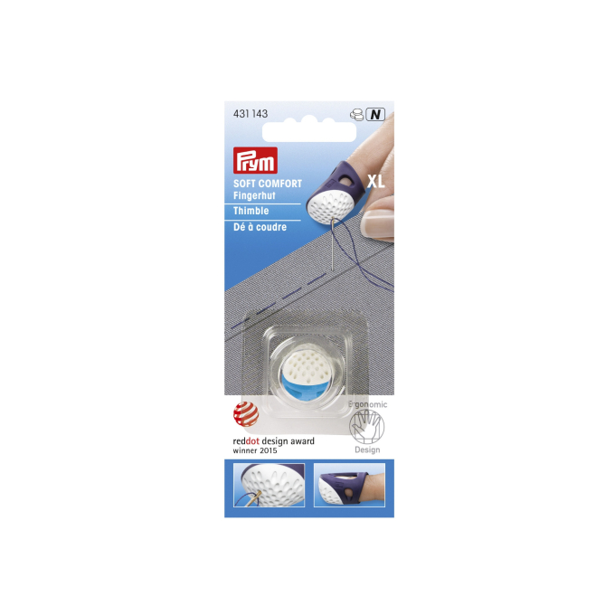 Prym Dé à coudre Ergonomics XL, bleu