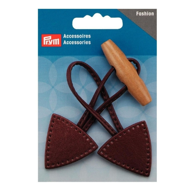 Prym Toggle Closure 15 x 5 cm brown