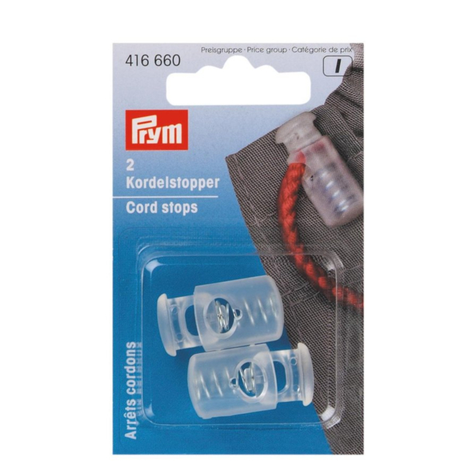 Prym Cord-stopper, transparent,large