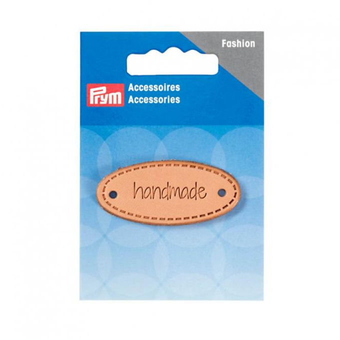 Prym Label cuir handmade ovale