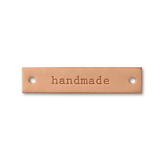 Prym Label cuir handmade rectangulaire
