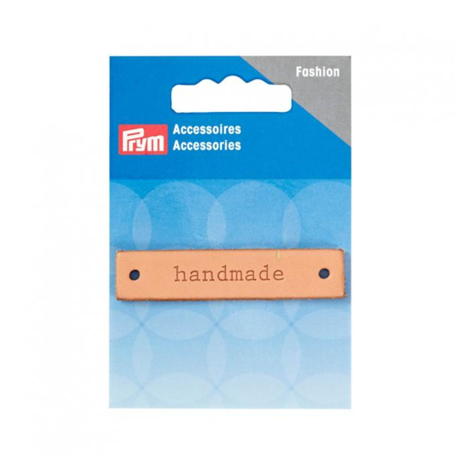 Prym Label cuir handmade rectangulaire