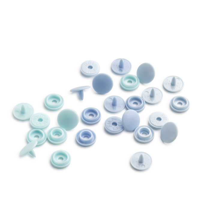 Prym Love Color Snaps Mini Boutons pression, bleu clair