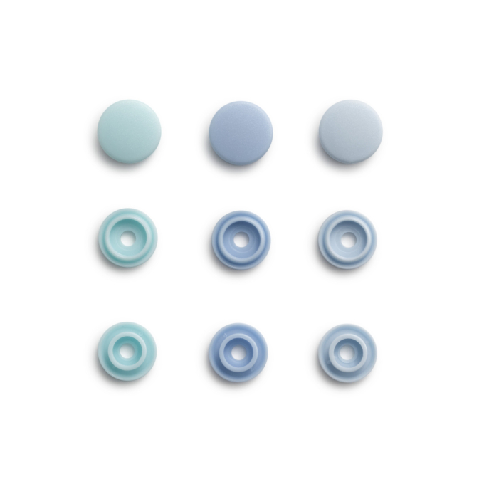 Prym Love Color Snaps Mini Boutons pression, bleu clair