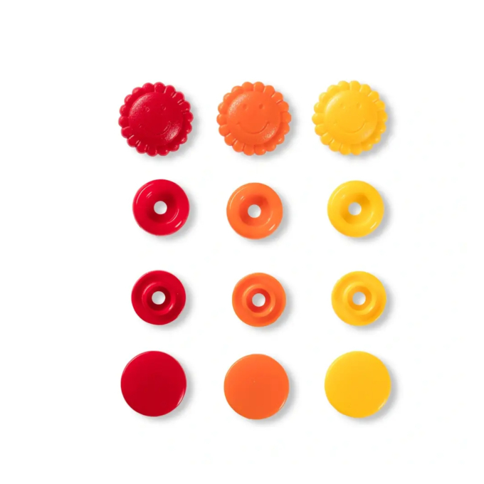 Prym Love Druckknopf Color Blume Mix gelb