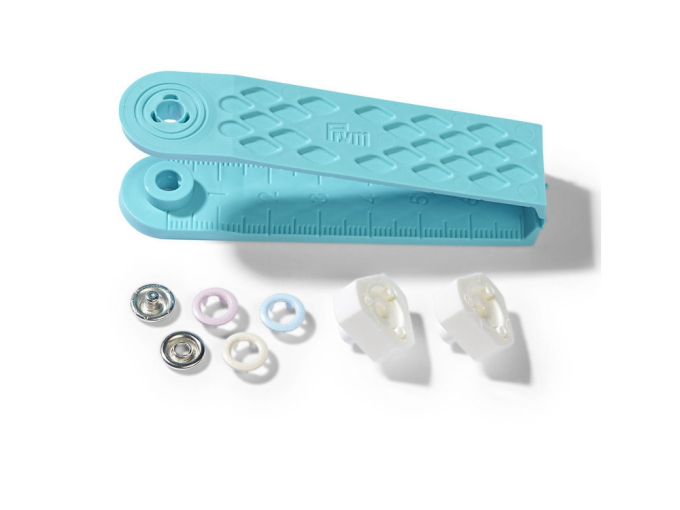 Prym Love Jersey Druckknopf 8 mm hellblau, rosa