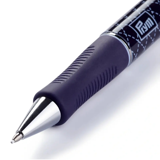 Stylo pour tissu extra fin avec mine à bille Prym, blanc