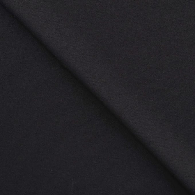 Tissu jersey punta di roma, noir