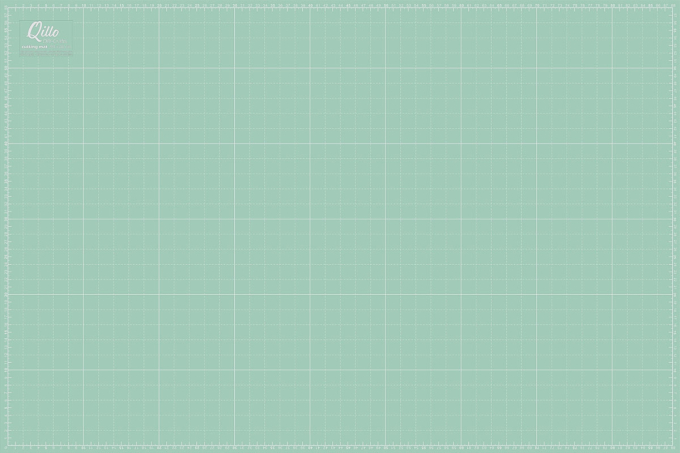 Qillo cutting mat 60 x 45 cm, turquoise-pink