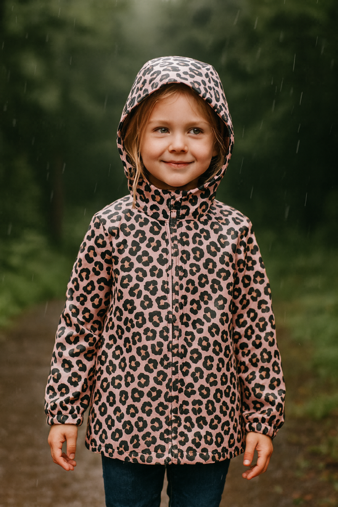 Regenjackenstoff Aqua Protect Little Leo, rosa