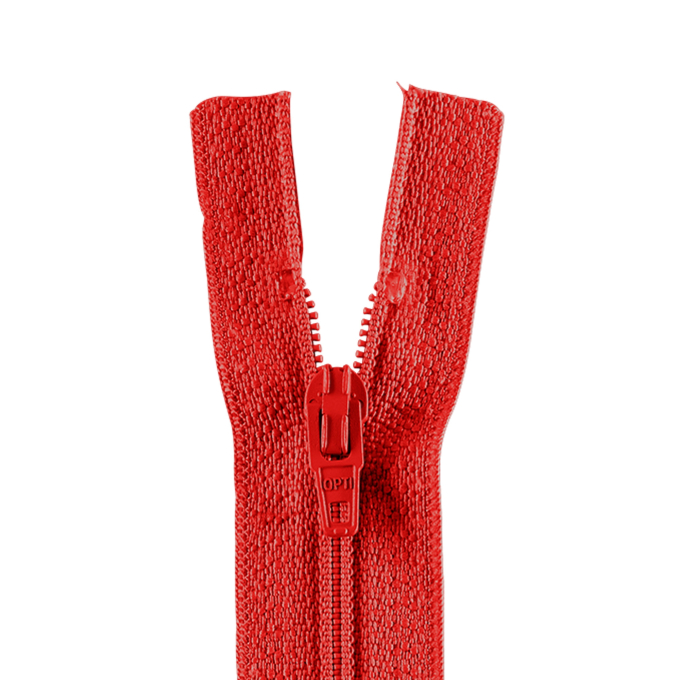 Fermeture éclair à spirale (4mm) non séparable Opti 4801, rouge clair