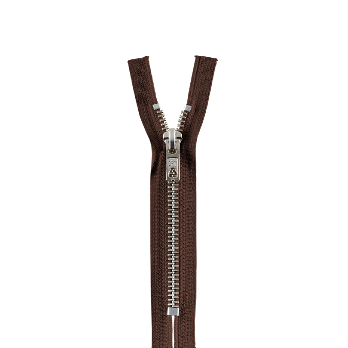 Fermeture éclair 8059, M60, marron foncé