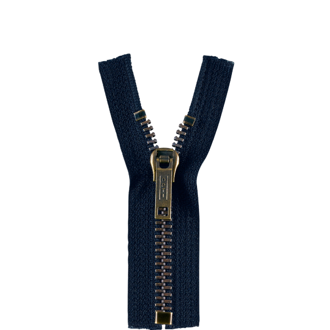 Fermeture éclair 8710, bleu foncé