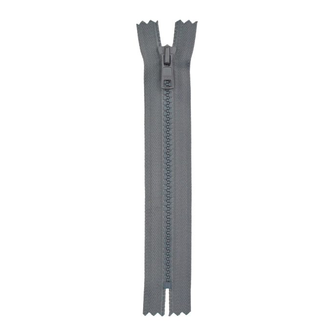 Ritssluiting donkergrijs, 16 cm