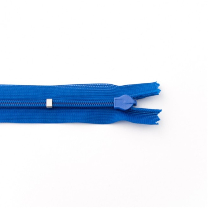 Fermeture éclair invisible 25 cm, bleu