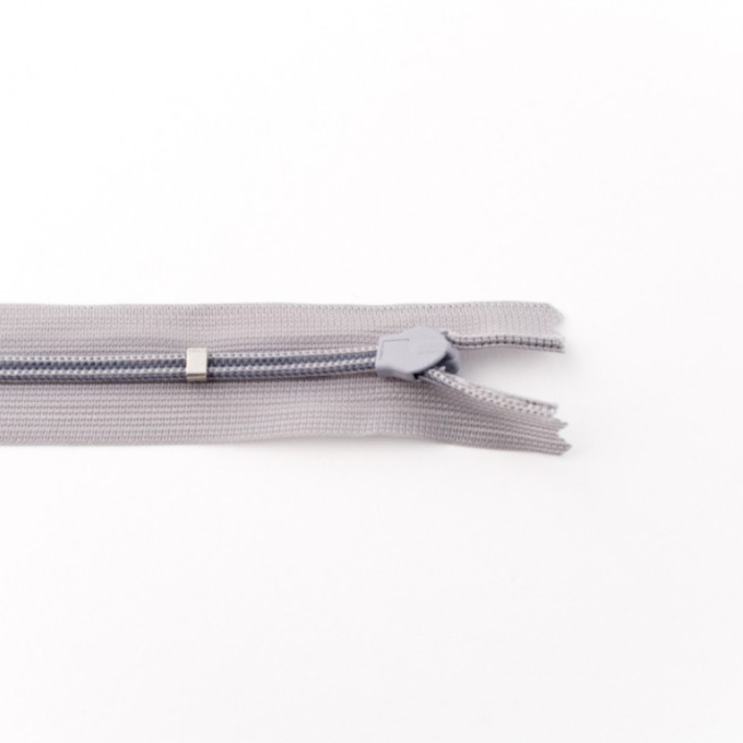 Fermeture éclair invisible 25 cm, gris