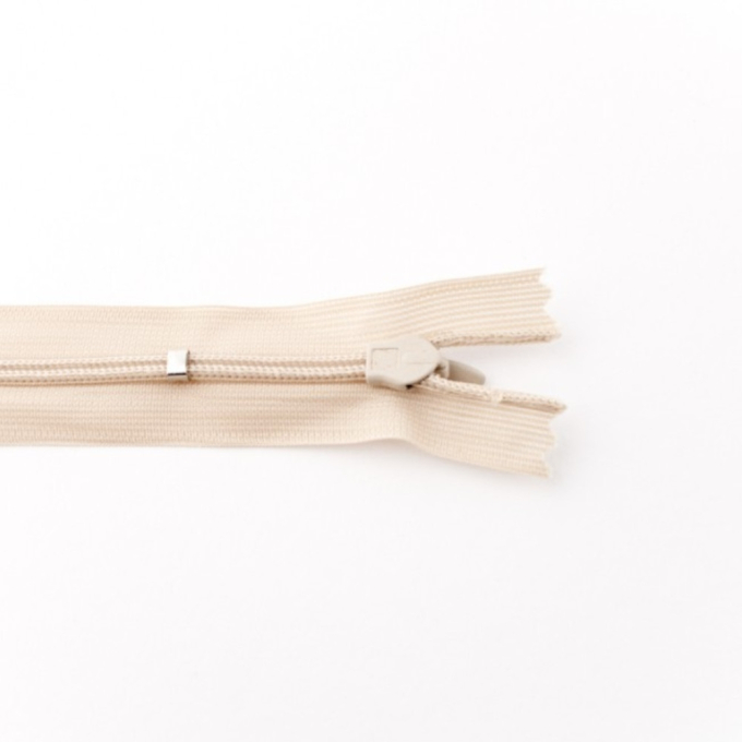 Fermeture éclair invisible 25 cm, sable