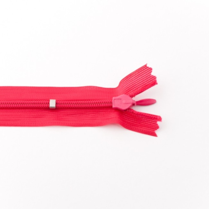 Fermeture éclair invisible 60 cm, rose fuchsia