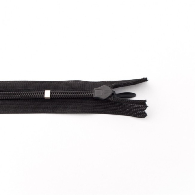 Fermeture éclair invisible 60 cm, noir