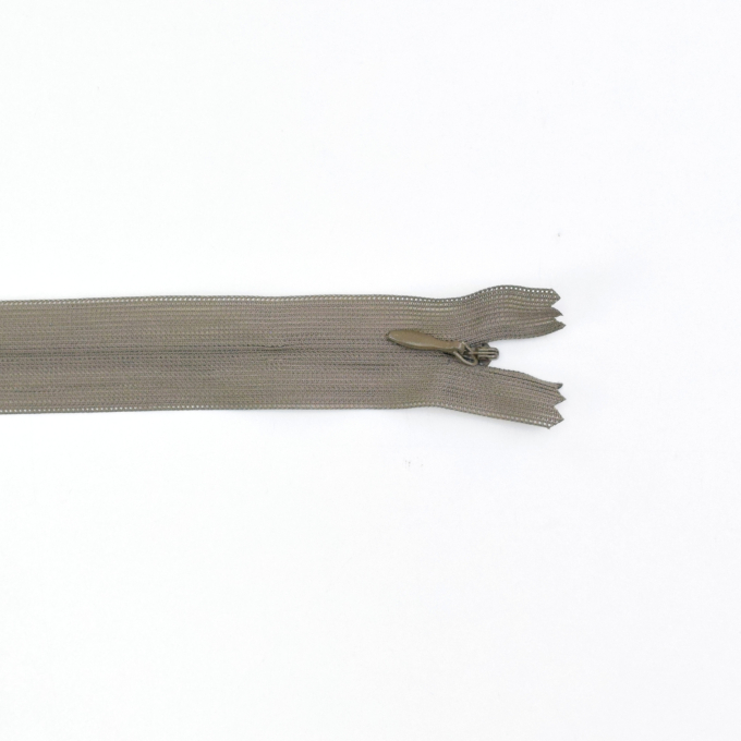 Fermeture éclair invisible 60 cm, taupe