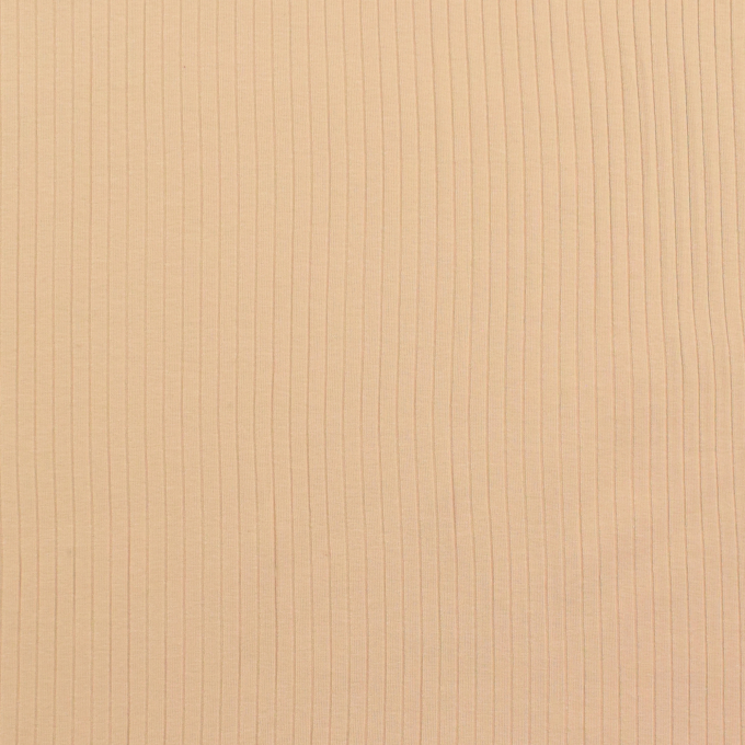 Tissu jersey de coton côtelé, beige