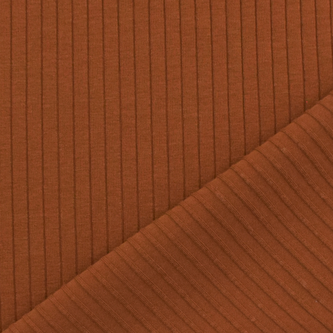 Rippenjersey Emma, cognac