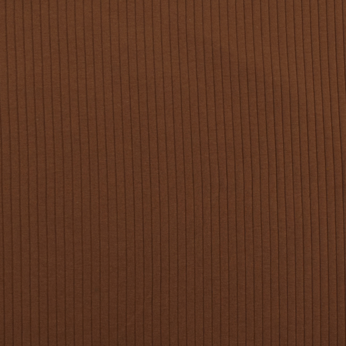 Tissu jersey de coton côtelé, terracotta