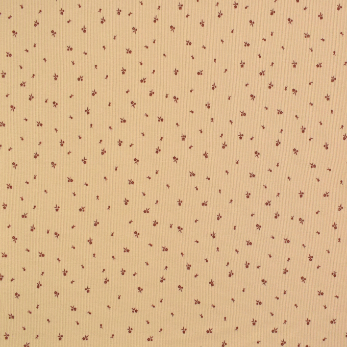 Ribjersey little flowers, beige