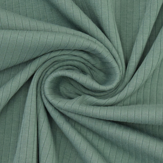 Tissu jersey côtelé, bleu clair
