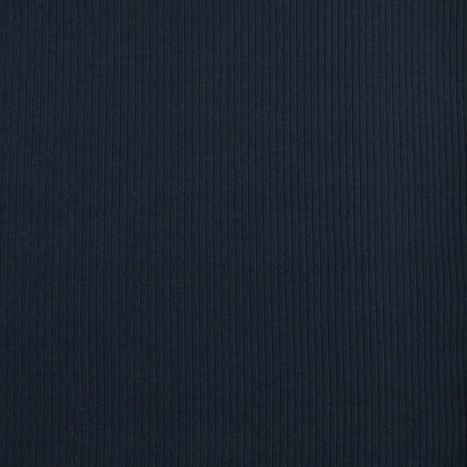 Tissu jersey côtelé, bleu foncé