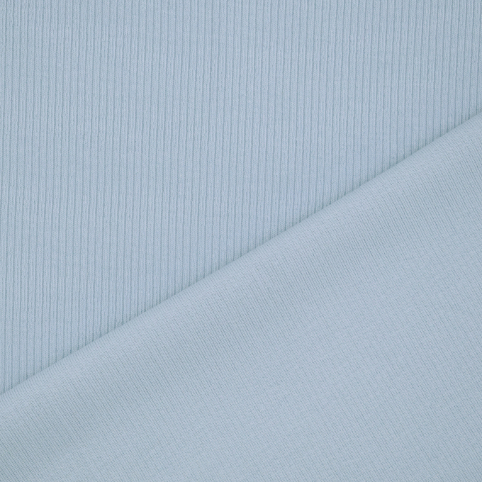 Tissu jersey côtelé Mini, bleu clair
