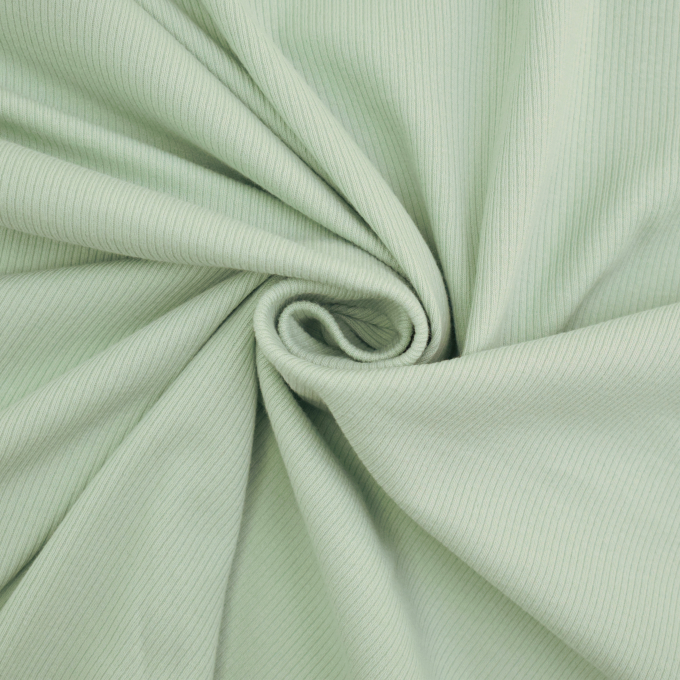 Ribjersey Mini, licht mintgroen