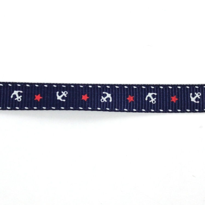 Keperband ankers en sterrren, marineblauw