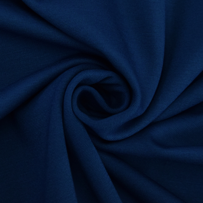 dunkel Hemmers Stoffe | Jersey Romanit azurblau