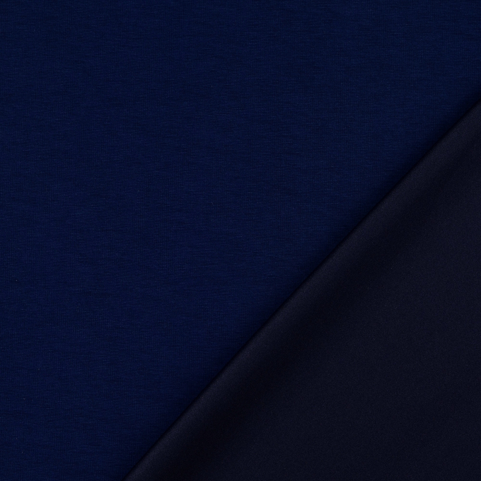 Tissu jersey romanite Paula, bleu foncé