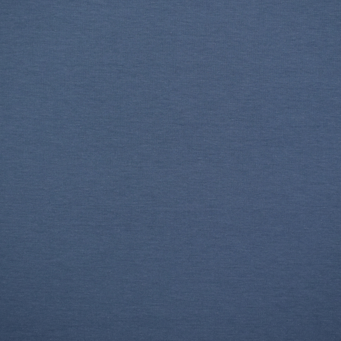 Tissu jersey punta di roma romanite uni, bleu denim