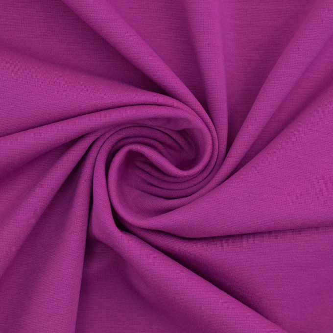 Tissu jersey punta di roma romanite uni, rouge magenta
