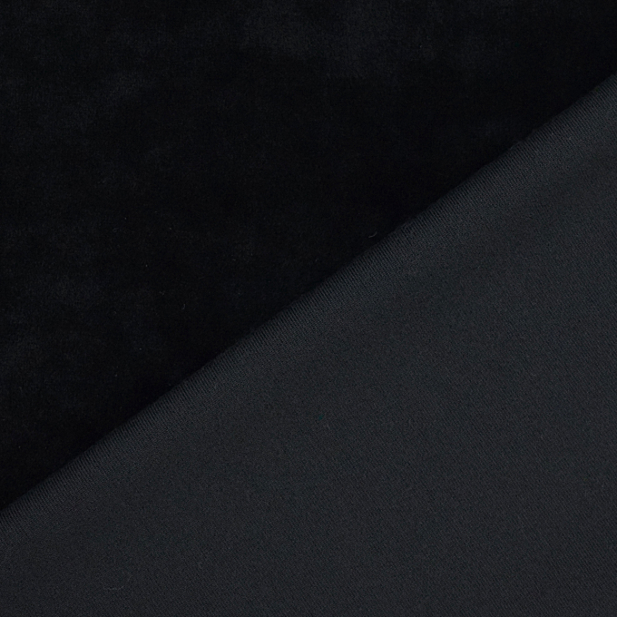 Samt Jersey, schwarz