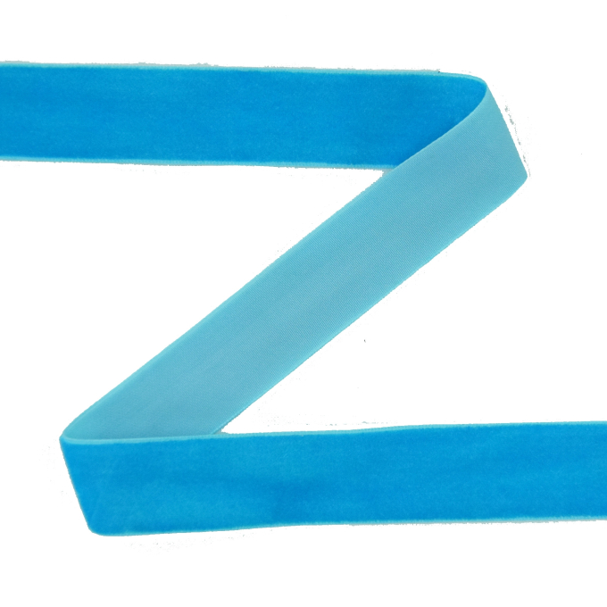 Ruban de velours 25 mm, turquoise
