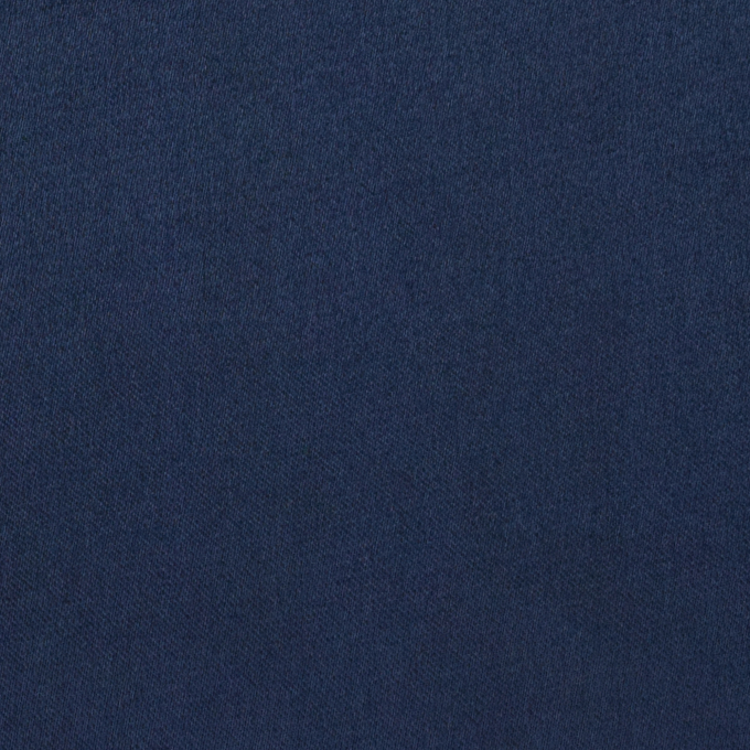 Tissu satin polyester léger uni, bleu foncé