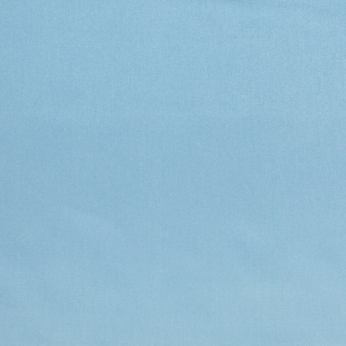Tissu satin polyester léger uni, bleu clair